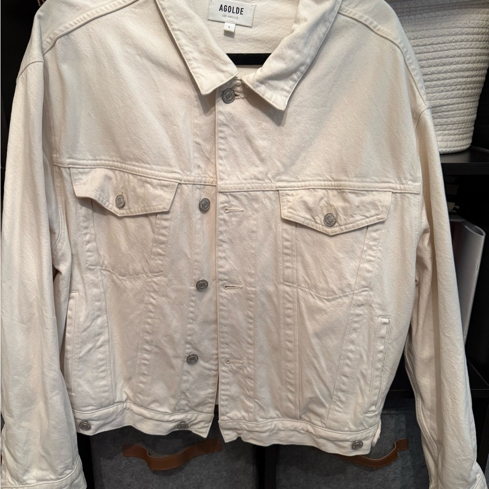 Agolde Women's Off-White Jean Jacket